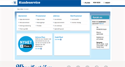 Desktop Screenshot of kundeservice.adressa.no